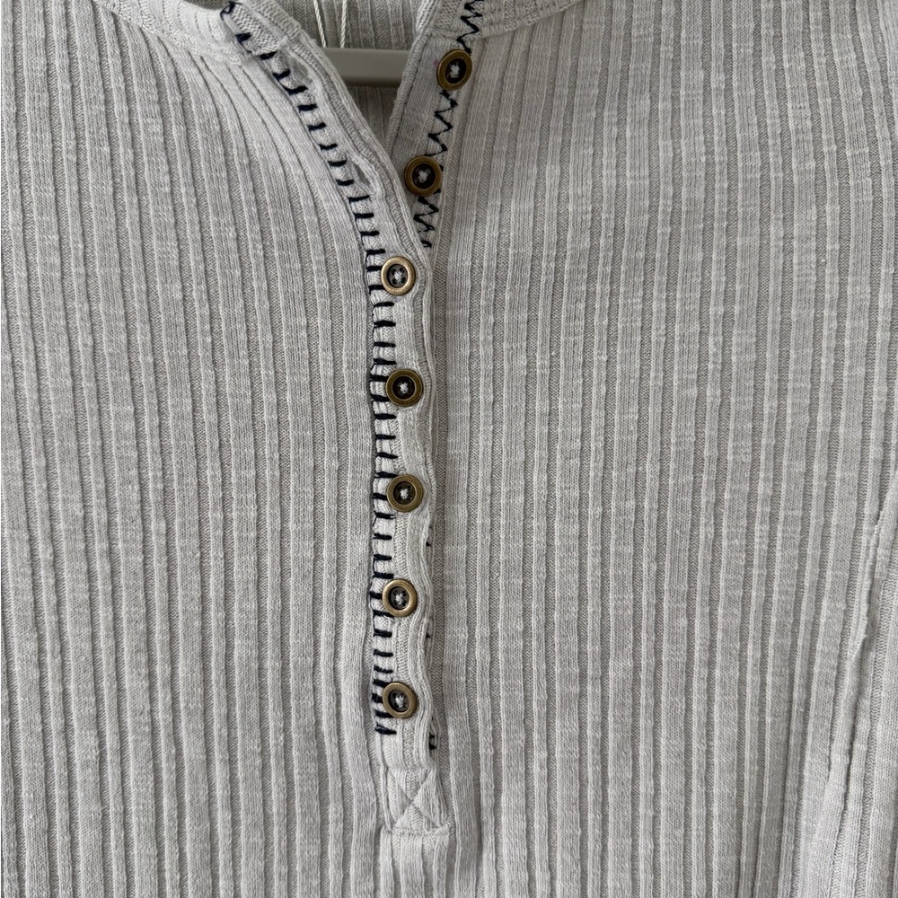 NWT Bohme Emmilianne Ribbed Top grey size xs - Picture 12 of 13